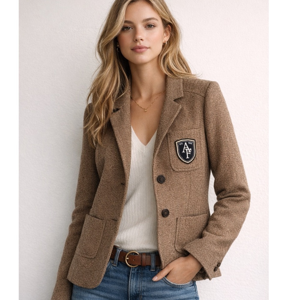 Abercrombie and Fitch, New York size medium herringbone jacket in EUC